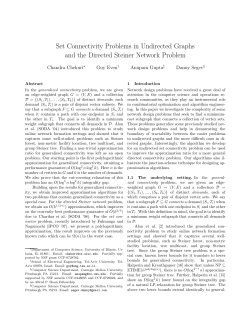 Set Connectivity Problems in Undirected Graphs and the Directed