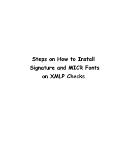 Steps on How to Install Signature and MICR Fonts on XMLP Checks