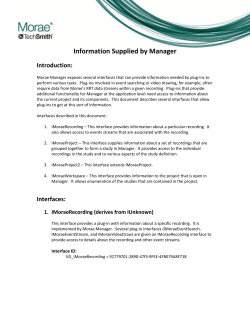 Information Supplied by Manager