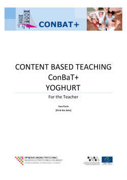 Making yoghurt