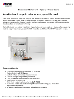 A switchboard range to cater for every possible need