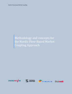 Methodology and concepts for the Nordic Flow Based
