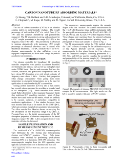 Carbon Nanotube RF Absorbing Materials