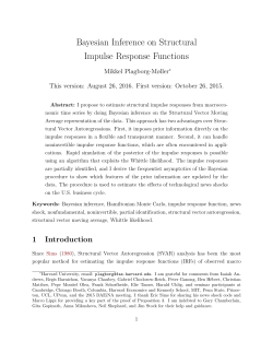 Bayesian Inference on Structural Impulse Response Functions