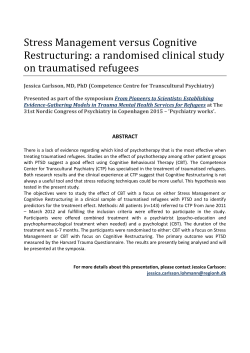 Stress Management versus Cognitive Restructuring