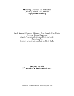 paper submitted to ACM Southeast Conference