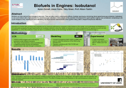 Biofuels in Engines: Isobutanol