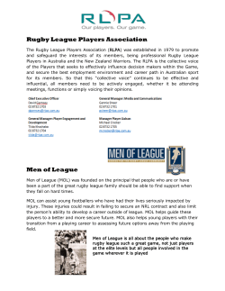 Rugby League Players Association Men of League