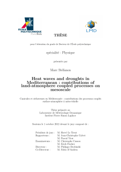 Heat waves and droughts in Mediterranean : contributions of land