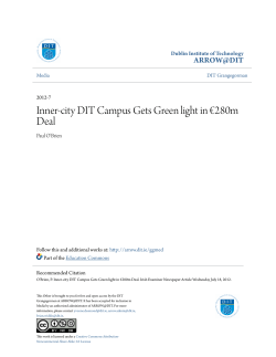 Inner-city DIT Campus Gets Green light in &euro;280m Deal