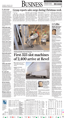 First 323 slot machines of 2400 arrive at Revel