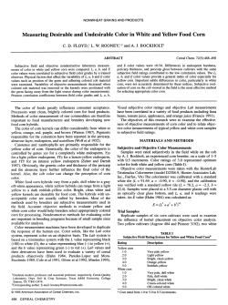 Measuring Desirable and Undesirable Color in White and Yellow