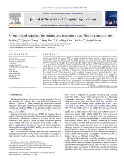 An optimized approach for storing and accessing small files on