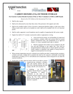 CARBON DIOXIDE (CO2) OUTDOOR STORAGE