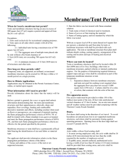 Membrane/Tent Permit