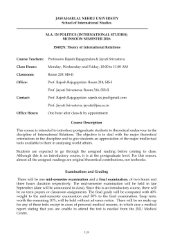 Theory of International Relations