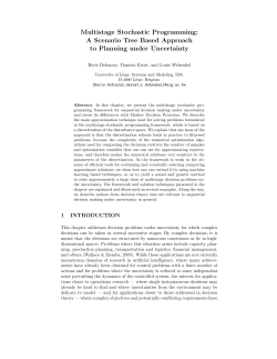 Multistage Stochastic Programming: A Scenario Tree Based