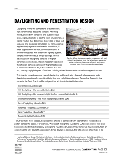 daylighting and fenestration design