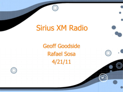 Sirius XM Radio