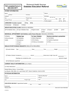 Diabetes Education Referral DRAFT 2