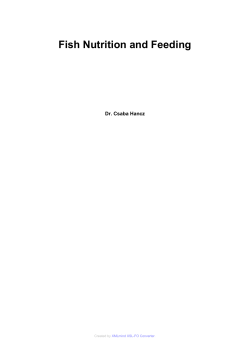 Fish Nutrition and Feeding