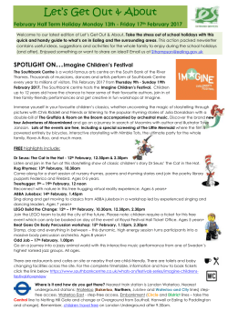 Let`s get out and about newsletter for schools