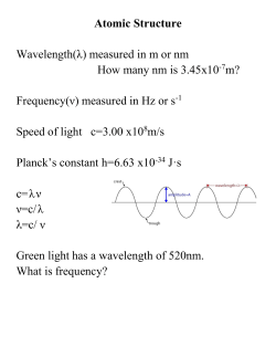 Test review-atomic structure