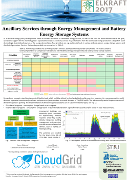 Ancillary Services through Energy Management and Battery Energy