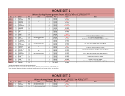 HOME SET 1 HOME SET 2