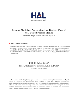 Making Modeling Assumptions an Explicit Part of Real-Time