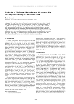 Evaluation of (Mg,Fe) partitioning between silicate perovskite