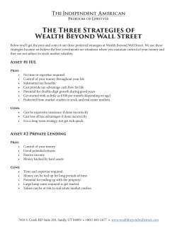 The Three Strategies of Wealth Beyond Wall Street