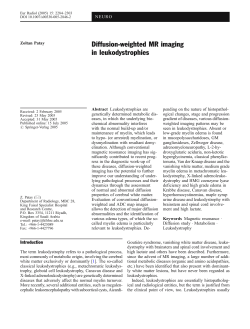 Diffusion-weighted MR imaging in leukodystrophies