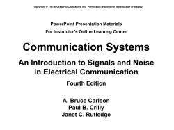 Materials For Instructor`s Online Learning Center Communication