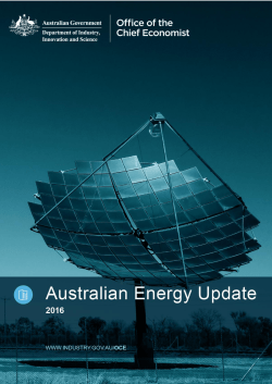 2016 Australian energy statistics update