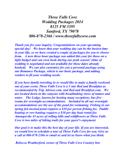 Night of wedding Lodge rental