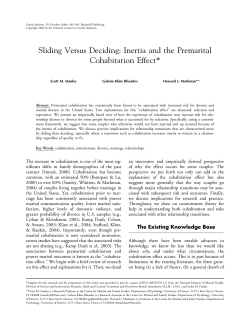 Sliding Versus Deciding: Inertia and the