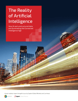 The Reality of Artificial Intelligence