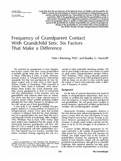 Frequency of Grandparent Contact With Grandchild Sets: Six Factors