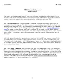 AP Economics - Canyon High School