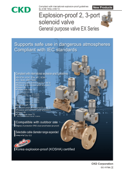 Explosion proof 2/3 port solenoid valve