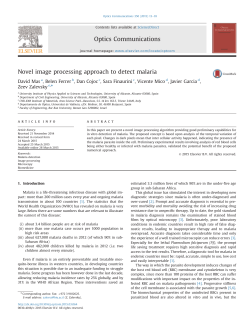 Novel image processing approach to detect malaria