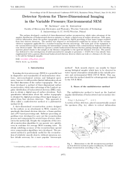 Detector System for Three-Dimensional Imaging in the Variable