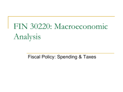 Fiscal Policy
