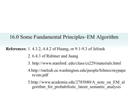 EM ( Expectation and Maximization)