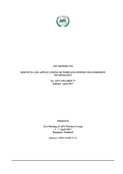 3. Devices applying WPT technology and service - Asia