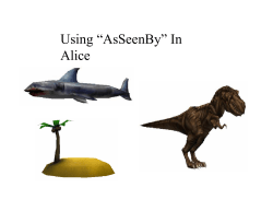 Using “AsSeenBy” In Alice