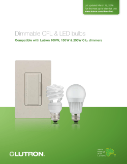 CFL and LED bulbs