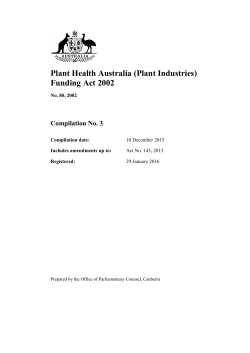 Plant Health Australia (Plant Industries) Funding Act 2002