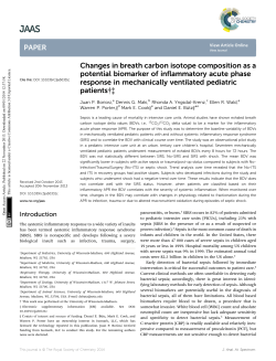 Changes in breath carbon isotope composition as a